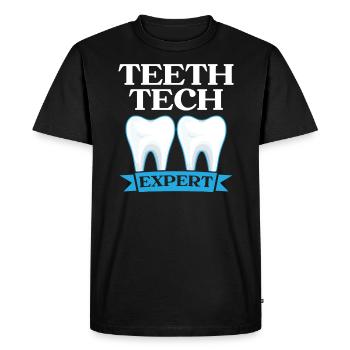 Emploi d’assistant orthodontique Dentiste dentaire - T-shirt Premium bio Homme - noir - Devant - Nico (187cm)