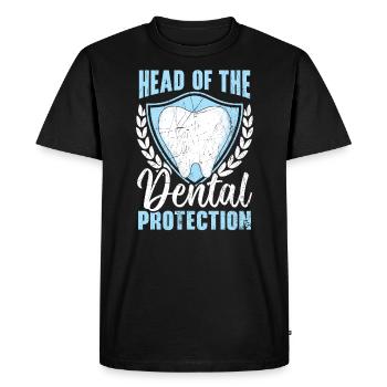 Emploi d’assistant orthodontique Dentiste dentaire - T-shirt Premium bio Homme - noir - Devant - Nico (187cm)