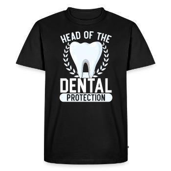 Emploi d’assistant orthodontique Dentiste dentaire - T-shirt Premium bio Homme - noir - Devant - Nico (187cm)