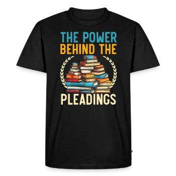 Assistante juridique Profession d’étudiante en droit Parajuriste - T-shirt Premium bio Homme - noir - Devant - Nico (187cm)