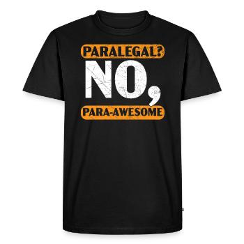 Assistante juridique Étudiant en droit Profession Parajuriste - T-shirt Premium bio Homme - noir - Devant - Nico (187cm)