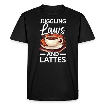 Assistante juridique Profession d’étudiante en droit Parajuriste - T-shirt Premium bio Homme - noir - Devant - Nico (187cm)