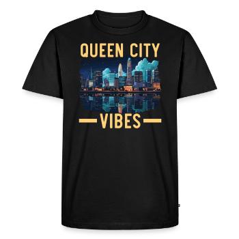 Charlotte, Caroline du Nord, États-Unis, États-Unis - T-shirt Premium bio Homme - noir - Devant - Nico (187cm)
