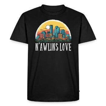 La Nouvelle-Orléans, Louisiane, États-Unis, États-Unis - T-shirt Premium bio Homme - noir - Devant - Nico (187cm)
