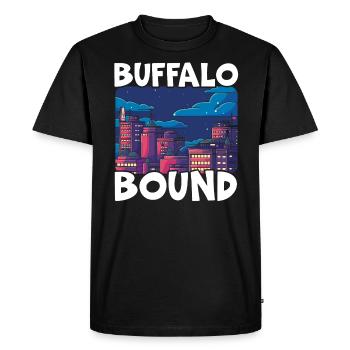 Buffalo City, New York, États-Unis, États-Unis, États-Unis - T-shirt Premium bio Homme - noir - Devant - Nico (187cm)