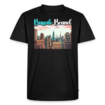 Buffalo City, New York, États-Unis, États-Unis, États-Unis - T-shirt Premium bio Homme - noir - Devant - Nico (187cm)
