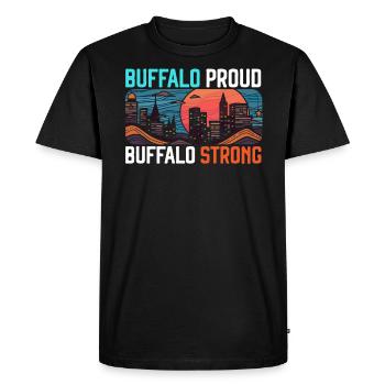 Buffalo City, New York, États-Unis, États-Unis, États-Unis - T-shirt Premium bio Homme - noir - Devant - Nico (187cm)