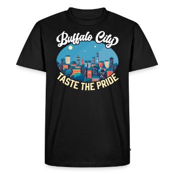 Buffalo City, New York, États-Unis, États-Unis, États-Unis - T-shirt Premium bio Homme - noir - Devant - Nico (187cm)