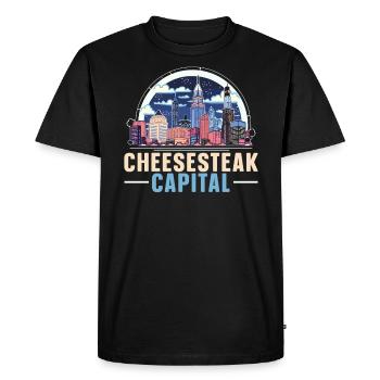 Philadelphia City, Pennsylvanie, États-Unis, États-Unis - T-shirt Premium bio Homme - noir - Devant - Nico (187cm)