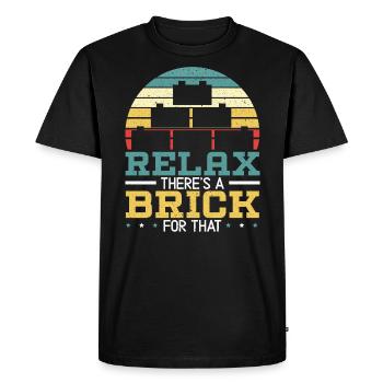 Master Builder Bricks Blöcke Spielbausteine - Männer Premium Bio T-Shirt - Schwarz - Vorne - Nico (187cm)