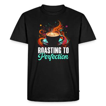 Coffee Roasting Coffee Bean Roaster Caffeine Lover - Men's Premium Organic T-Shirt - black - Front - Nico (187cm)