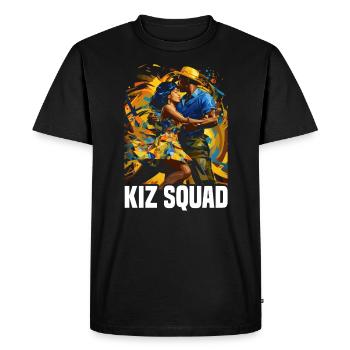 Kizomba Danse Bachata Angola Danse Urbain Kiz - T-shirt Premium bio Homme - noir - Devant - Nico (187cm)