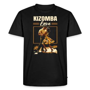 Kizomba Danse Bachata Angola Danse Urban Kiz - T-shirt Premium bio Homme - noir - Devant - Nico (187cm)