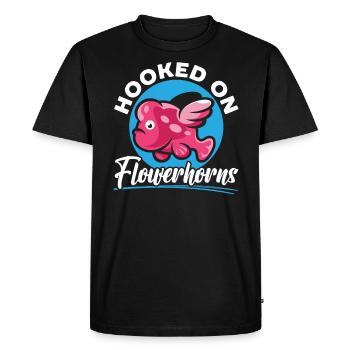 Flowerhorn Fish Lover Freshwater Aquarium Fish - Men's Premium Organic T-Shirt - black - Front - Nico (187cm)