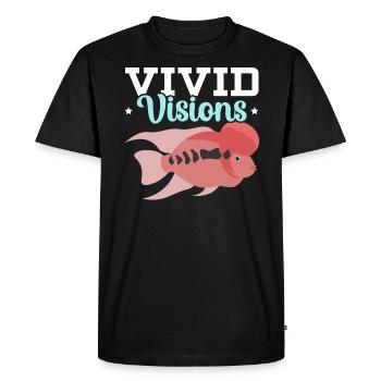 Flowerhorn Fish Lover Freshwater Aquarium Fish - Men's Premium Organic T-Shirt - black - Front - Nico (187cm)