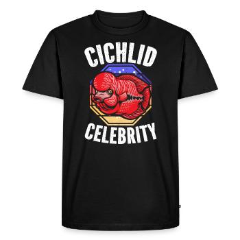 Flowerhorn Fish Lover Freshwater Aquarium Fish - Men's Premium Organic T-Shirt - black - Front - Nico (187cm)