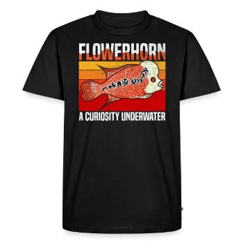 Flowerhorn Fish Lover Freshwater Aquarium Fish - Men's Premium Organic T-Shirt - black - Front - Nico (187cm)