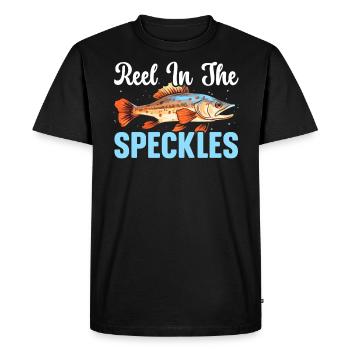 Speckled Trout Fish Fisher Fisherman Fishing - Men's Premium Organic T-Shirt - black - Front - Nico (187cm)