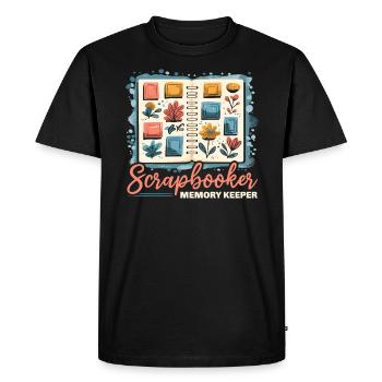 Scrapbooking Scrapbook Paper Crafting Scrapbooker - Men's Premium Organic T-Shirt - black - Front - Nico (187cm)
