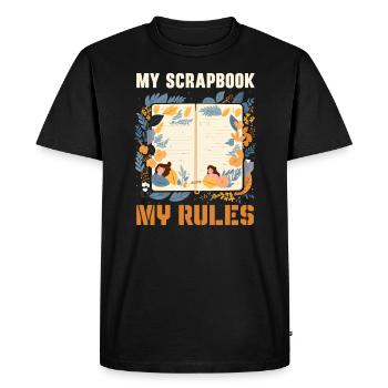 Scrapbooking Scrapbook Paper Crafting Scrapbooker - Men's Premium Organic T-Shirt - black - Front - Nico (187cm)