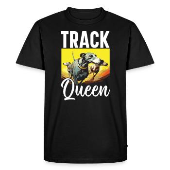 Greyhound Racing Dog Race Greyhound Race Propriétaire de lévrier - T-shirt Premium bio Homme - noir - Devant - Nico (187cm)
