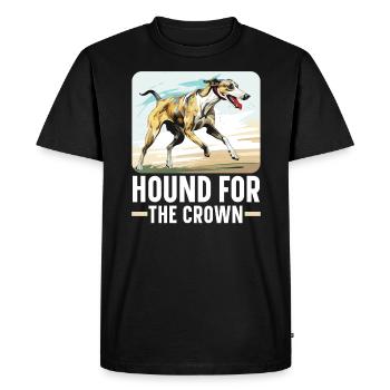 Greyhound Racing Dog Race Greyhound Race Propriétaire de lévrier - T-shirt Premium bio Homme - noir - Devant - Nico (187cm)