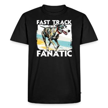 Greyhound Racing Dog Race Greyhound Race Propriétaire de lévrier - T-shirt Premium bio Homme - noir - Devant - Nico (187cm)