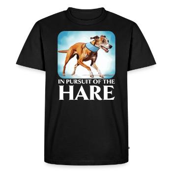 Greyhound Racing Dog Race Greyhound Race Propriétaire de lévrier - T-shirt Premium bio Homme - noir - Devant - Nico (187cm)