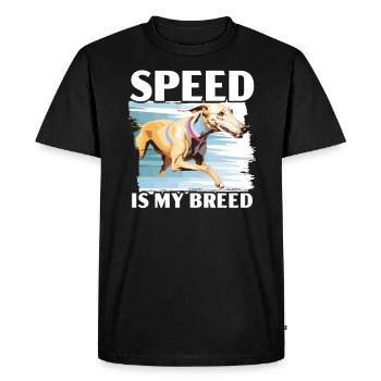 Greyhound Racing Dog Race Greyhound Race Propriétaire de lévrier - T-shirt Premium bio Homme - noir - Devant - Nico (187cm)