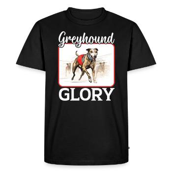 Greyhound Racing Dog Race Greyhound Race Propriétaire de lévrier - T-shirt Premium bio Homme - noir - Devant - Nico (187cm)