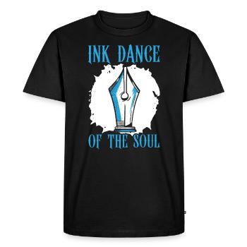 Calligraphie arabe Calligraphie écriture lettrage - T-shirt Premium bio Homme - noir - Devant - Nico (187cm)