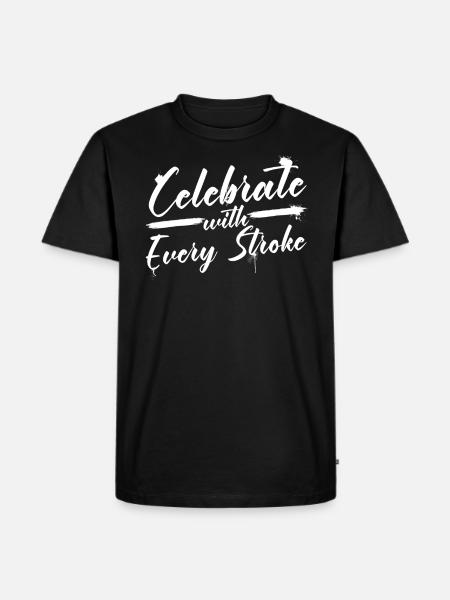 Arabic Calligraphy Calligraphic Writing Lettering - Men's Premium Organic T-Shirt - black