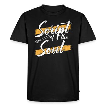 Calligraphie arabe Calligraphie écriture lettrage - T-shirt Premium bio Homme - noir - Devant - Nico (187cm)