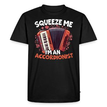 Accordion Player Musical Instrument Accordionist - Men's Premium Organic T-Shirt - black - Front - Nico (187cm)
