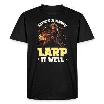 Larping Larp Larper Live Action Role Video Game - Men's Premium Organic T-Shirt - black - Front - Nico (187cm)