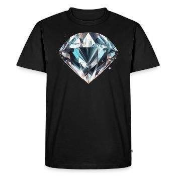Lapidaire artiste pierres précieuses Pierre de collecte Pierre - T-shirt Premium bio Homme - noir - Devant - Nico (187cm)