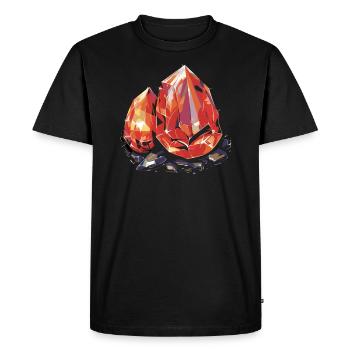 Lapidaire artiste pierres précieuses Pierre de collecte Pierre - T-shirt Premium bio Homme - noir - Devant - Nico (187cm)
