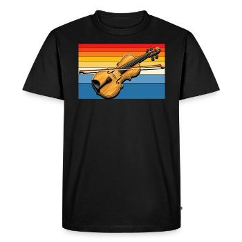 Fiddle Player Violinist Instrument Musician - Men's Premium Organic T-Shirt - black - Front - Nico (187cm)