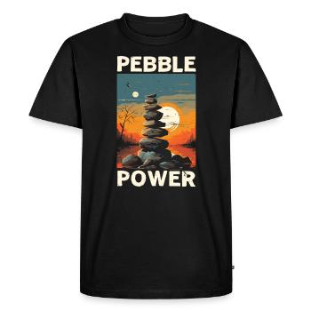 Rock Stocking Stone Stacker Rock Balancing - Men's Premium Organic T-Shirt - black - Front - Nico (187cm)