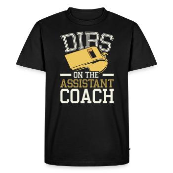 Assistant Coach Sport Trainer Team Coaching - Men's Premium Organic T-Shirt - black - Front - Nico (187cm)
