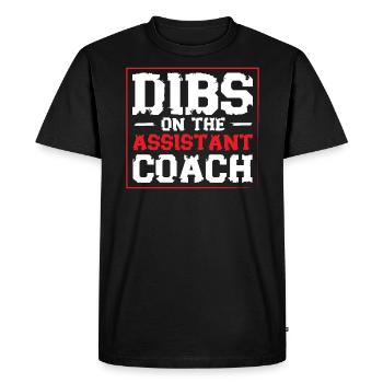 Assistant Coach Sport Trainer Team Coaching - Men's Premium Organic T-Shirt - black - Front - Nico (187cm)