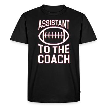 Assistant Coach Sport Trainer Team Coaching - Men's Premium Organic T-Shirt - black - Front - Nico (187cm)