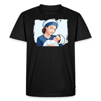 Infirmière autorisée Médecine médicale Infirmière néonatale - T-shirt Premium bio Homme - noir - Devant - Nico (187cm)