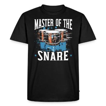 Snare Drum Musical Instrument Musician Drummer - Men's Premium Organic T-Shirt - black - Front - Nico (187cm)
