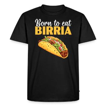 Birria Tacos Mexican Food Mexico Cuisine Foodie - Men's Premium Organic T-Shirt - black - Front - Nico (187cm)