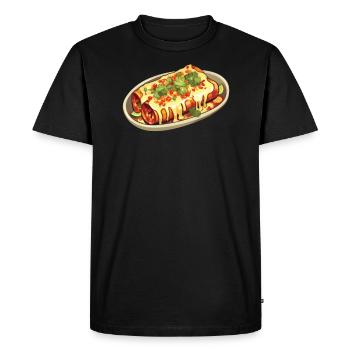 Enchilada Lover Mexican Food Mexico Cuisine Foodie - Men's Premium Organic T-Shirt - black - Front - Nico (187cm)