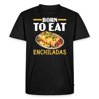 Enchilada Lover Mexican Food Mexico Cuisine Foodie - Men's Premium Organic T-Shirt - black - Front - Nico (187cm)