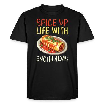 Enchilada Lover Mexican Food Mexico Cuisine Foodie - Men's Premium Organic T-Shirt - black - Front - Nico (187cm)