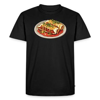 Enchilada Lover Mexican Food Mexico Cuisine Foodie - Men's Premium Organic T-Shirt - black - Front - Nico (187cm)