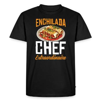 Enchilada Lover Mexican Food Mexico Cuisine Foodie - Men's Premium Organic T-Shirt - black - Front - Nico (187cm)